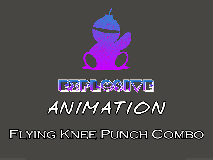 Second Life Marketplace Explosive animation Flying Knee Punch Combo